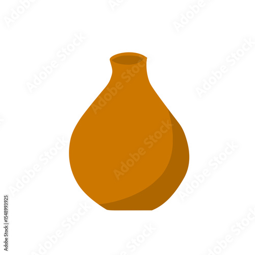 clay vase vector
