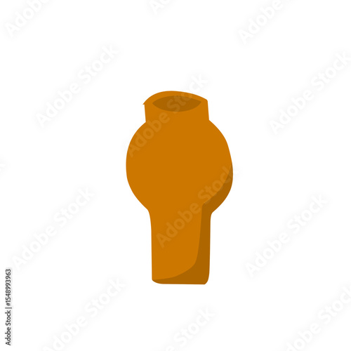 clay vase vector