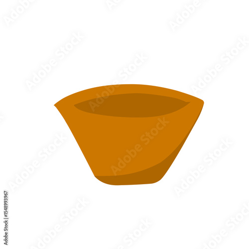clay vase vector