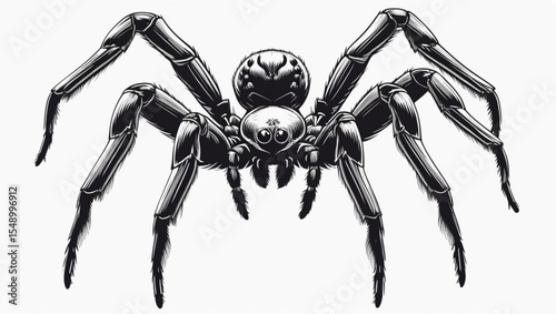 spider on a white background