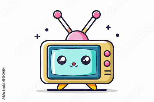 crt television bunny antenna retro