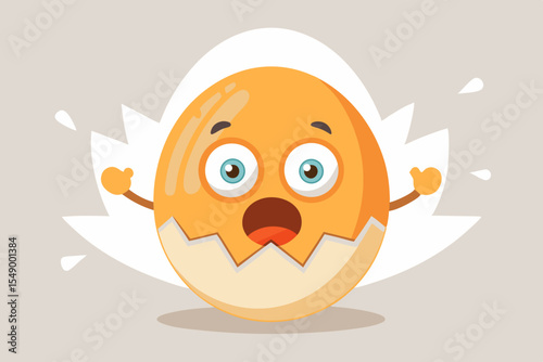 egg face shock cracked mystery yolk funny