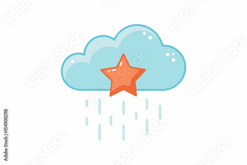 star rain fluffy dreamy cloud