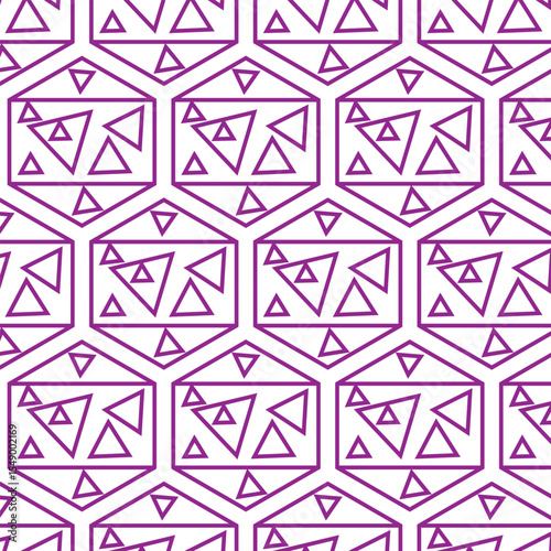 seamless geometric pattern with triangles