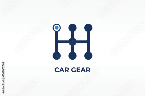 CAR GEAR vector, icon or logo sign isolated symbol illustration