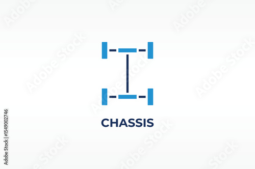 CHASSIS vector, icon or logo sign isolated symbol illustration