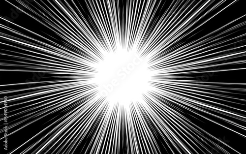 Manga and comic style concentrated line frame that can be used when you want to emphasize. Vector illustration