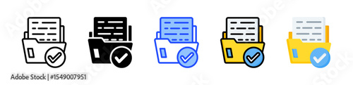 Verified Folder Icon Collection With Multiple Styles