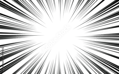 pop art comic book style radial speed lines, monochrome action background sunlight vintage illustration halftone effect