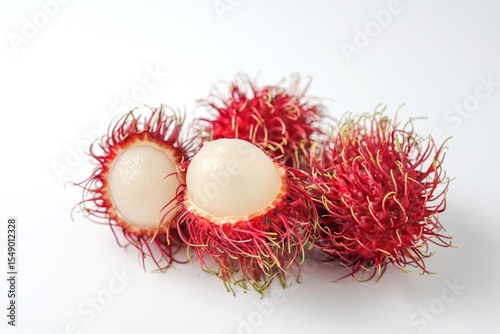 rambutan on white background,Semang