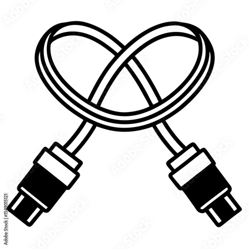 Intertwined Cable: A visually striking image presents a USB cable, meticulously arranged, symbolizing seamless connectivity and technological fusion.