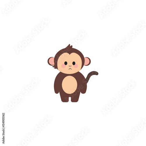 Funny vector cartoon illustration of cute baby animal characters like dogs, cats, lions, and teddy bears, isolated with a brown background for child-friendly art