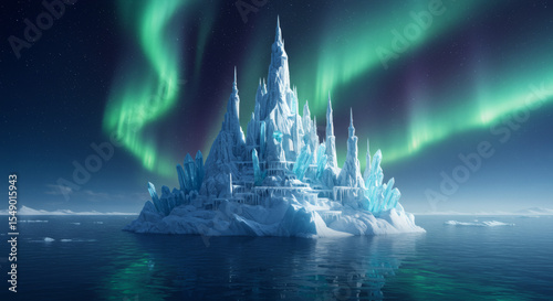 Fantastic Frontiers Immersive Appeal of Architectural Renderings - Surreal Ice Castle