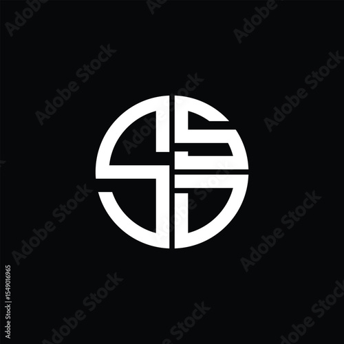 SSD logo SSD icon SSD monogram SSD letter minimalist Circle flat Unique modern abstract logo design.