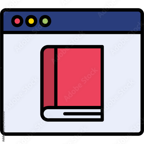 Ebook Vector Icon Design