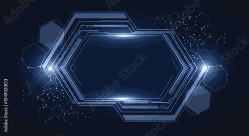 Futuristic Technology Interface Design Background With Data Visualization Elements and Digital Abstraction Concept