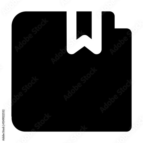 Clean solid vector icon bookmark for user interface design. Ideal for web dashboards, mobile apps, UI kits, and prototypes. Scalable SVG format for easy integration in digital projects.