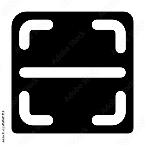 Clean solid vector icon barcode for user interface design. Ideal for web dashboards, mobile apps, UI kits, and prototypes. Scalable SVG format for easy integration in digital projects.
