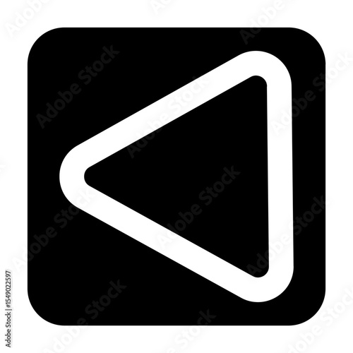 Clean solid vector icon back for user interface design. Ideal for web dashboards, mobile apps, UI kits, and prototypes. Scalable SVG format for easy integration in digital projects.