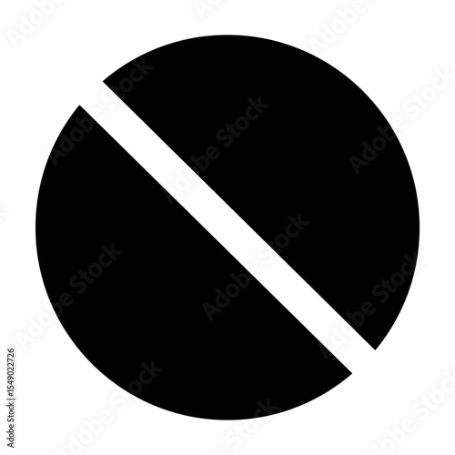 Clean solid vector icon forbidden for user interface design. Ideal for web dashboards, mobile apps, UI kits, and prototypes. Scalable SVG format for easy integration in digital projects.