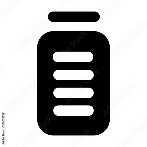 Clean solid vector icon battery for user interface design. Ideal for web dashboards, mobile apps, UI kits, and prototypes. Scalable SVG format for easy integration in digital projects.