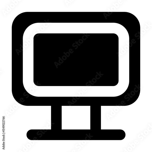 Clean solid vector icon dekstop for user interface design. Ideal for web dashboards, mobile apps, UI kits, and prototypes. Scalable SVG format for easy integration in digital projects.