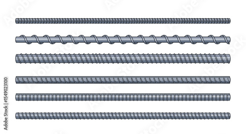 Steel Bar Shapes and Types Construction Materials for Reinforced Concrete Structures and Industrial Applications