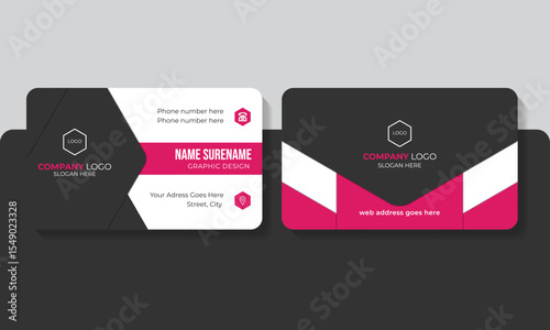 Professional Creative Double-Sided Modern Business Card Template
