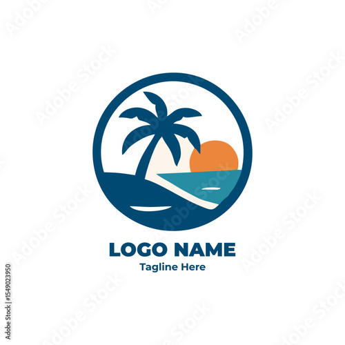 Wallpaper Mural Travel logo branding identity for tourism company design vector template vacation agency Torontodigital.ca