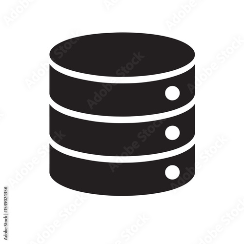 Database Server Icon for Cloud and Web Services