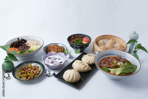 Assortiment de plats asiatique