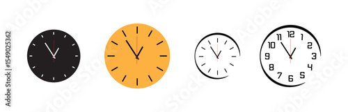 clock isolated on white	