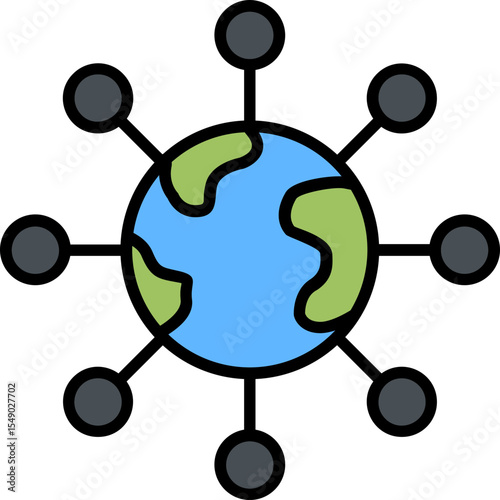 Networking Vector Icon Design