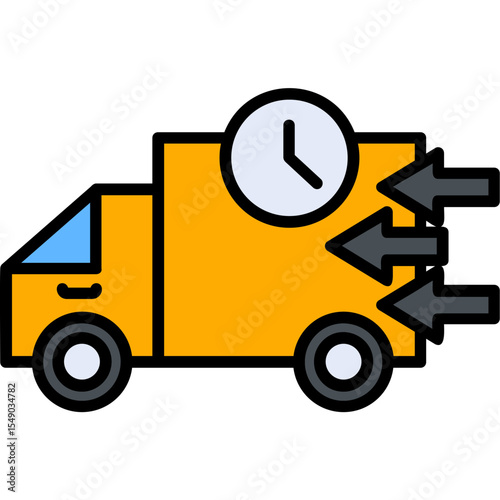 Logistics Vector Icon Design