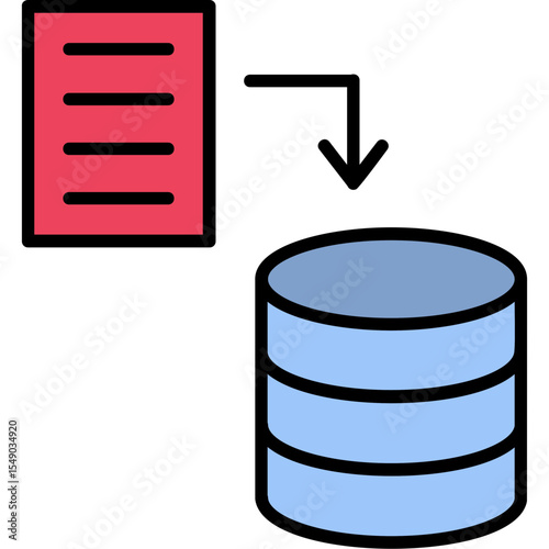 Data Gathering Vector Icon Design