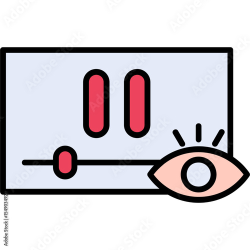 Video views Vector Icon Design