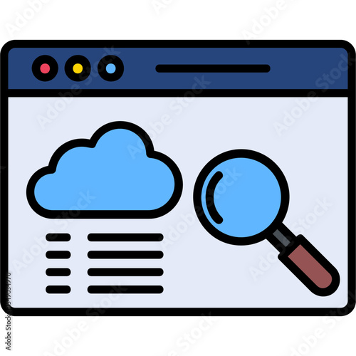 Forecast Analytics Vector Icon Design
