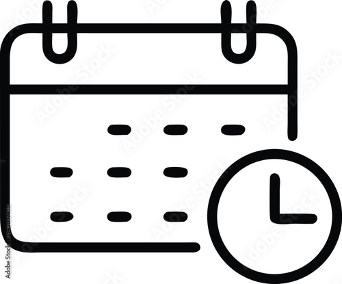 calendar schedule icon. deadline icon