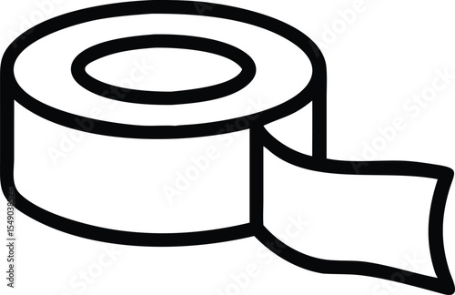 Scotch Tape Line Icon