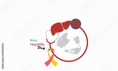 Concept of world hepatitis day campaign's