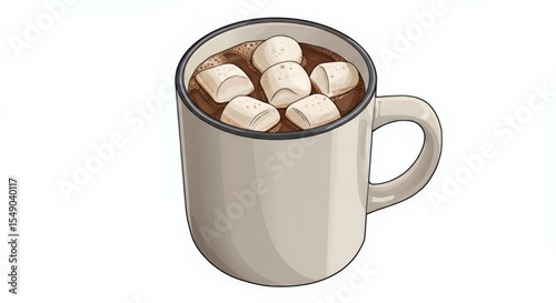 A Cozy Mug of Hot Chocolate with Marshmallows: A Delightful Winter Treat