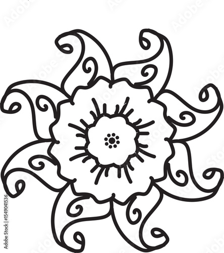 abstract floral ornament