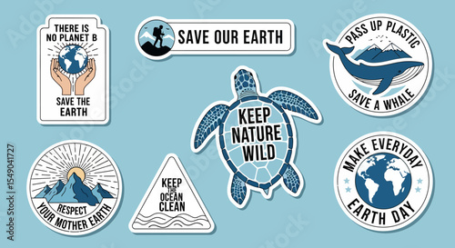 Eco-Friendly Stickers Save Our Planet, Protect Nature