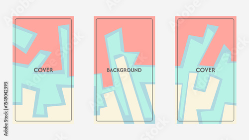 Modern abstract background vector pastel colors for summer collection