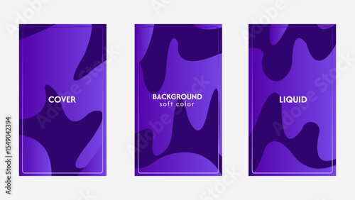 Vector Abstract Background of Purple Grape Liquid for Summer Collection