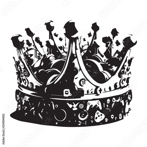 King crown esport logo design