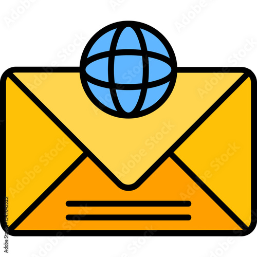 Global Communication Vector Icon Design