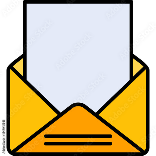 Open Email Vector Icon Design