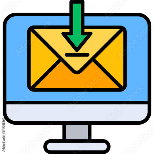 Receive Mail Vector Icon Design
