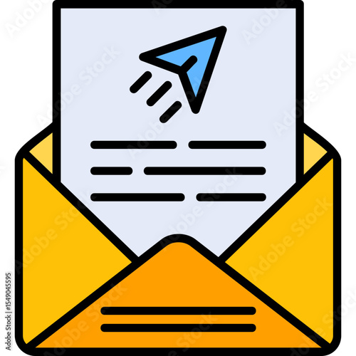 Send Mail Vector Icon Design